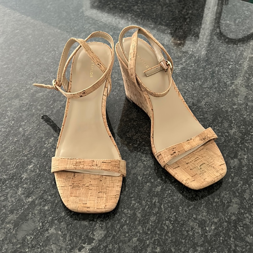 Ann Taylor wedges excellent condition, size 8.5